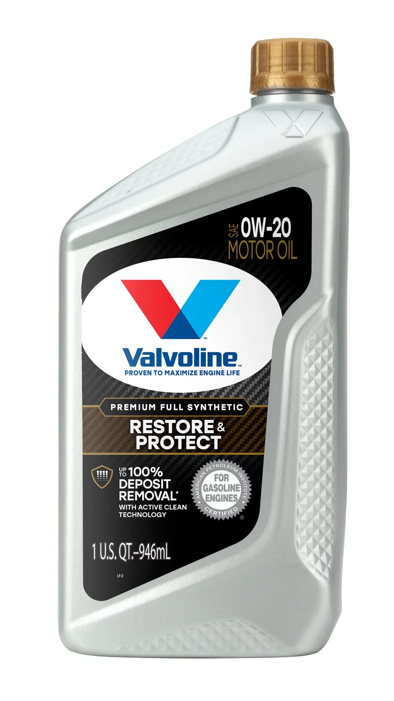 0W-20 full synthetic oil bottle