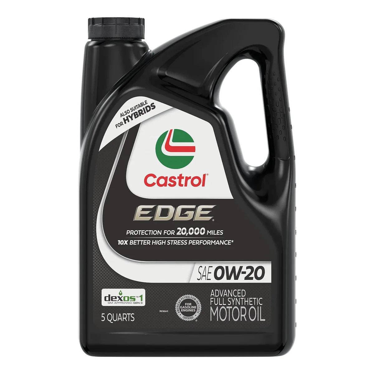 0W-20 synthetic oil jug