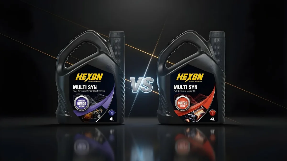 0W-20 vs 5W-30 oil bottles