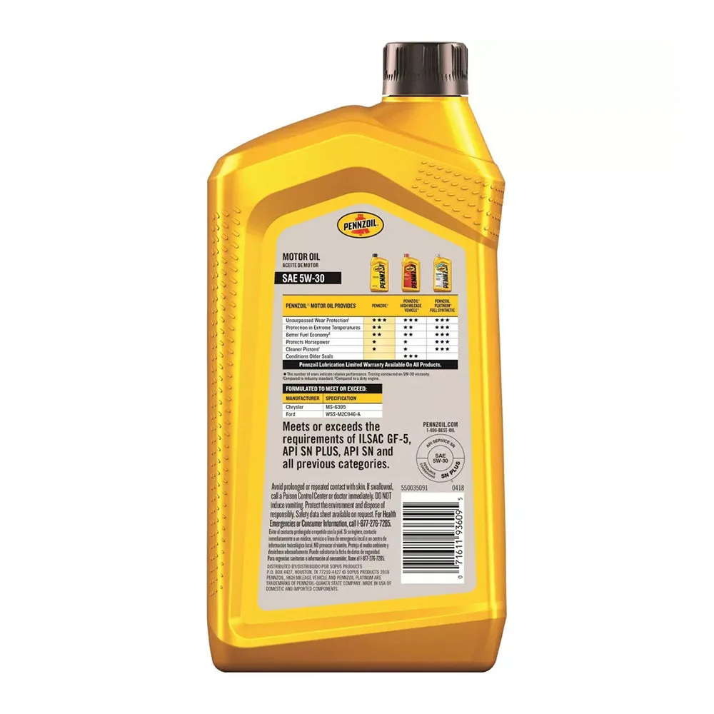 1ZZ-FE engine oil viscosity