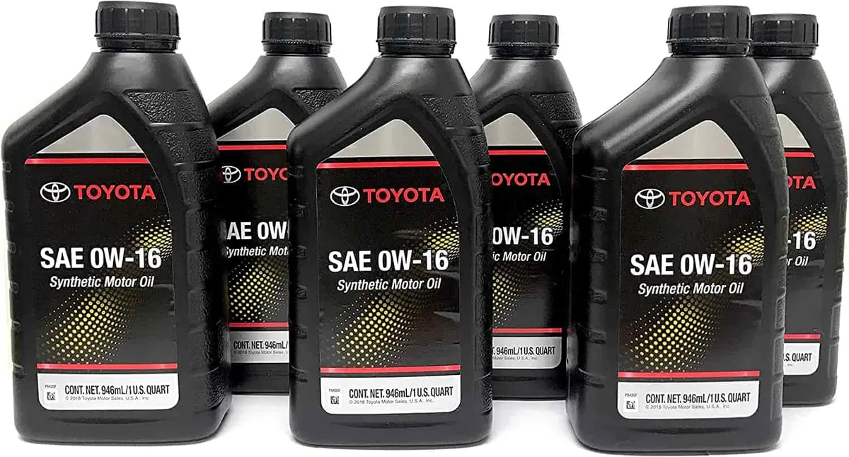 2014 Toyota Highlander oil cap label spec
