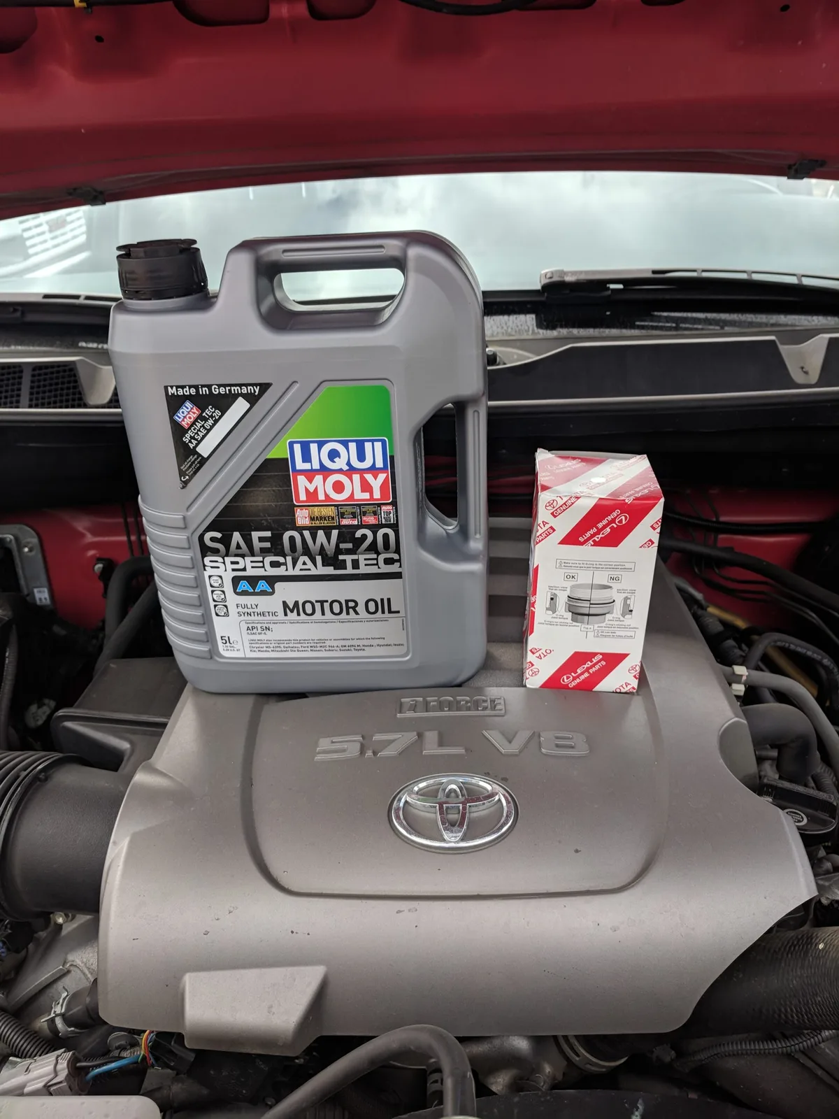 2016 Tundra oil filter location