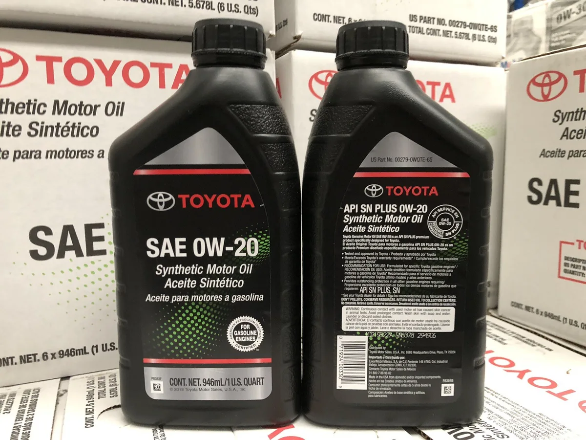 2019 toyota highlander oil type