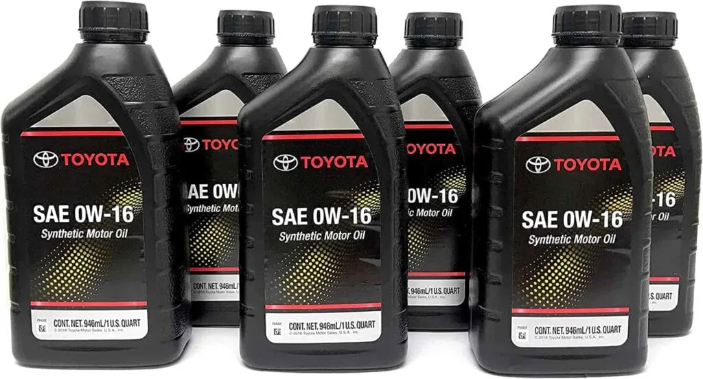 2020 toyota highlander oil type