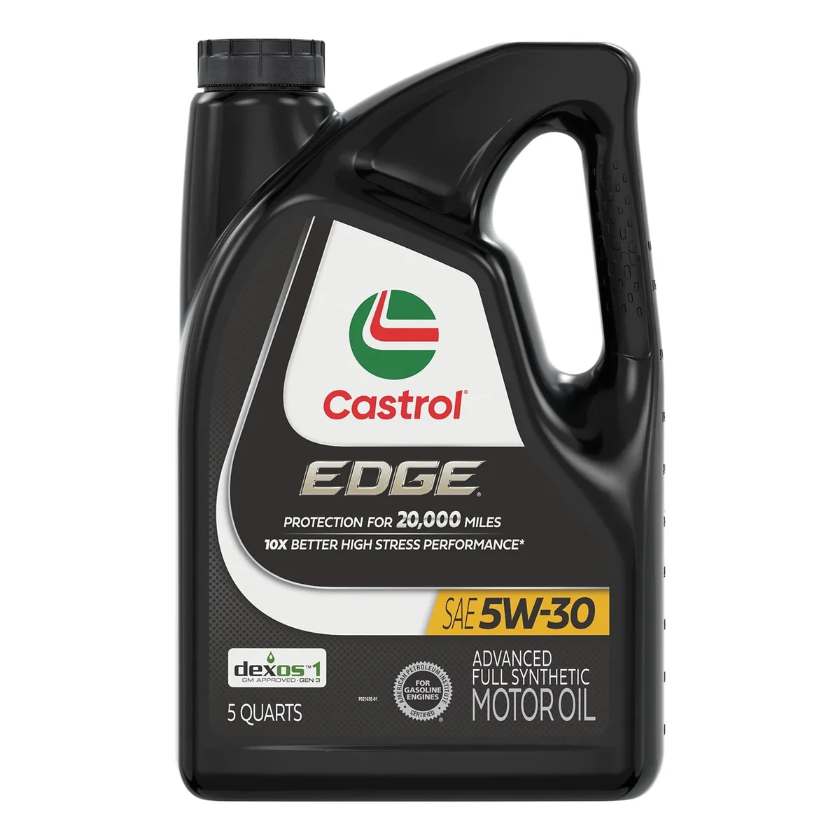 5w-30 motor oil bottle and viscosity label