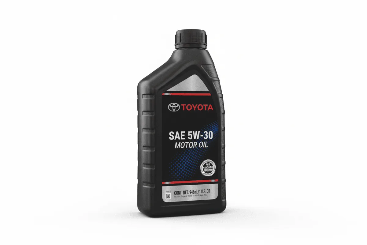 5W-30 motor oil bottle label