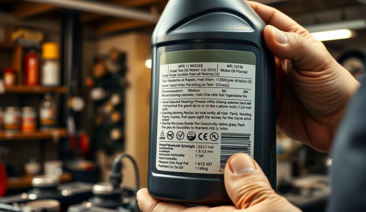 API oil certification label