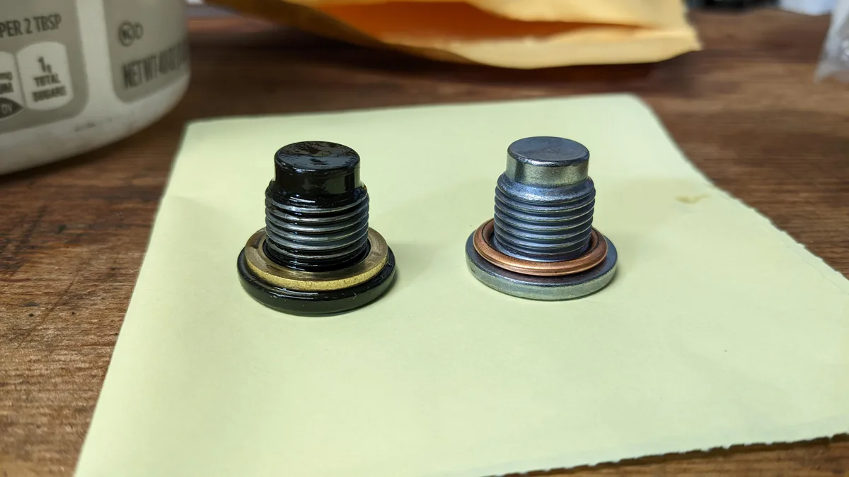 crush washer oil drain plug