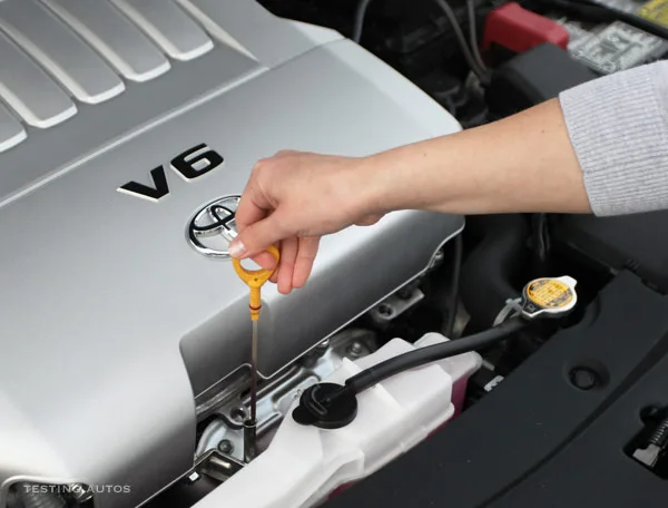 oil dipstick reading
