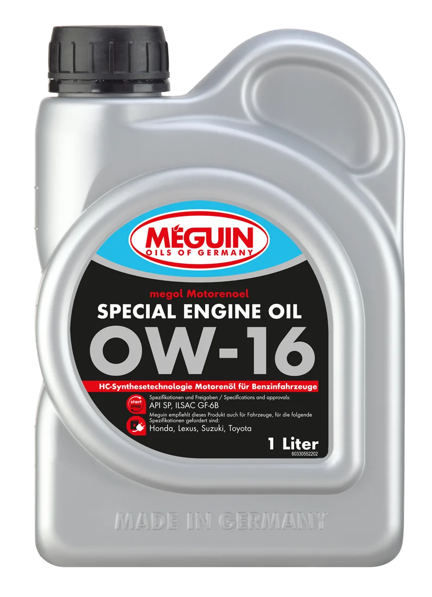 SAE 0W-16 viscosity label