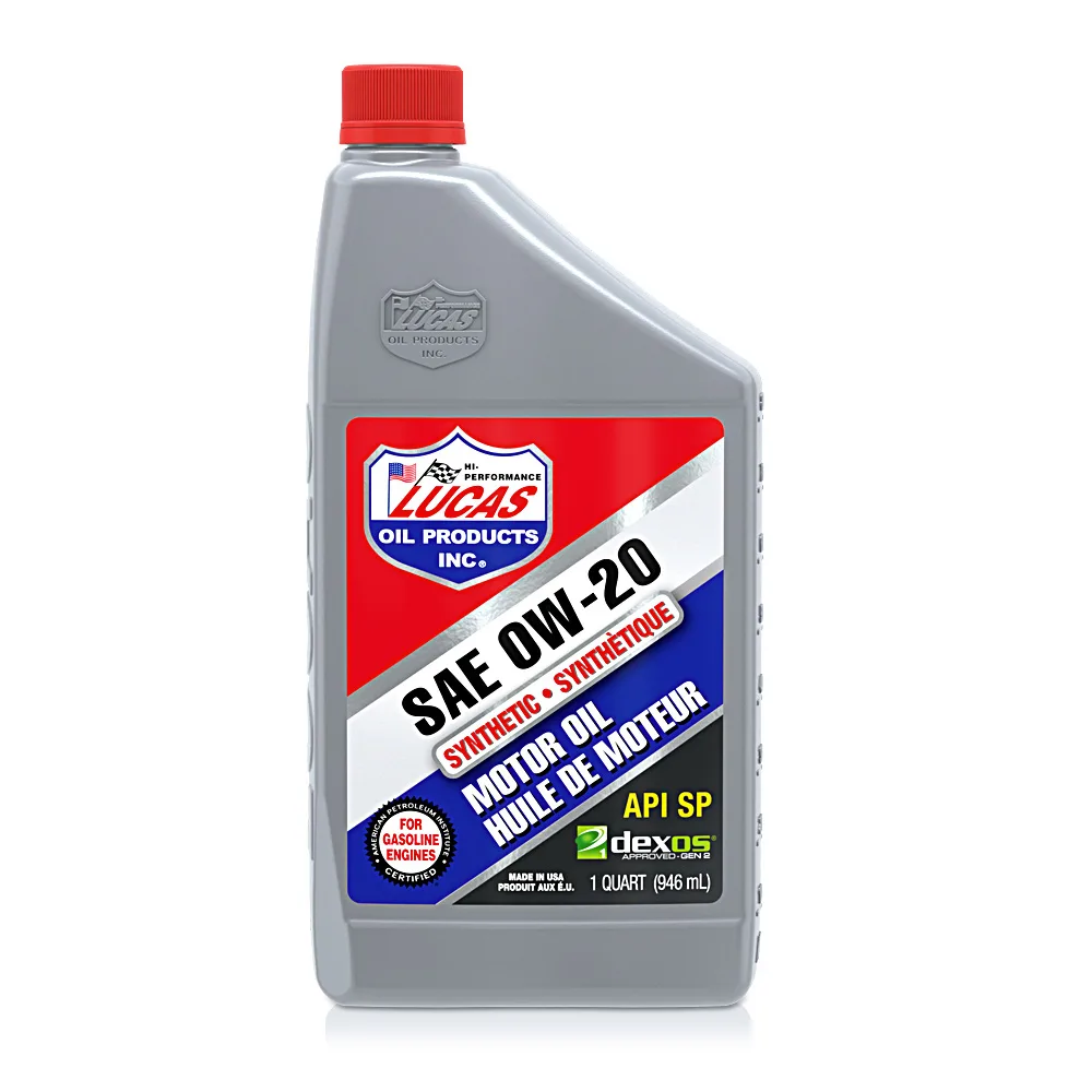 SAE 0W-20 vs 5W-30 oil viscosity comparison
