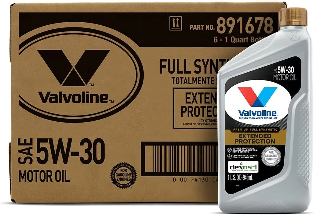 SAE 5W-30 motor oil bottle