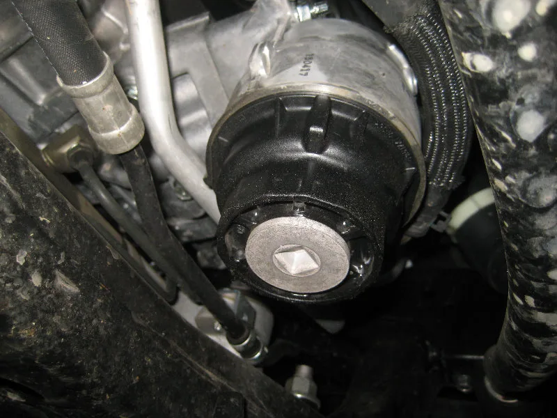 Toyota 1GR-FE engine oil filter location