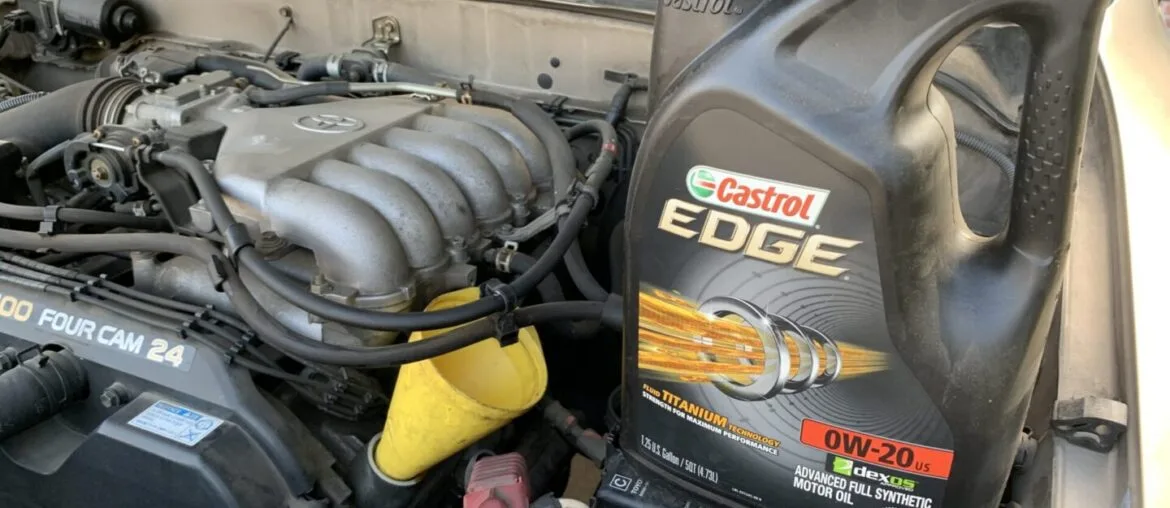Toyota 5VZ-FE oil filter location