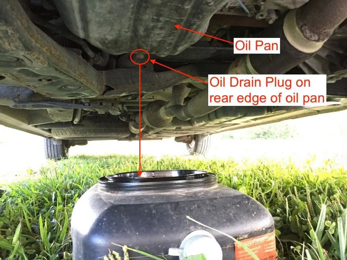 Toyota Sienna oil change drain plug