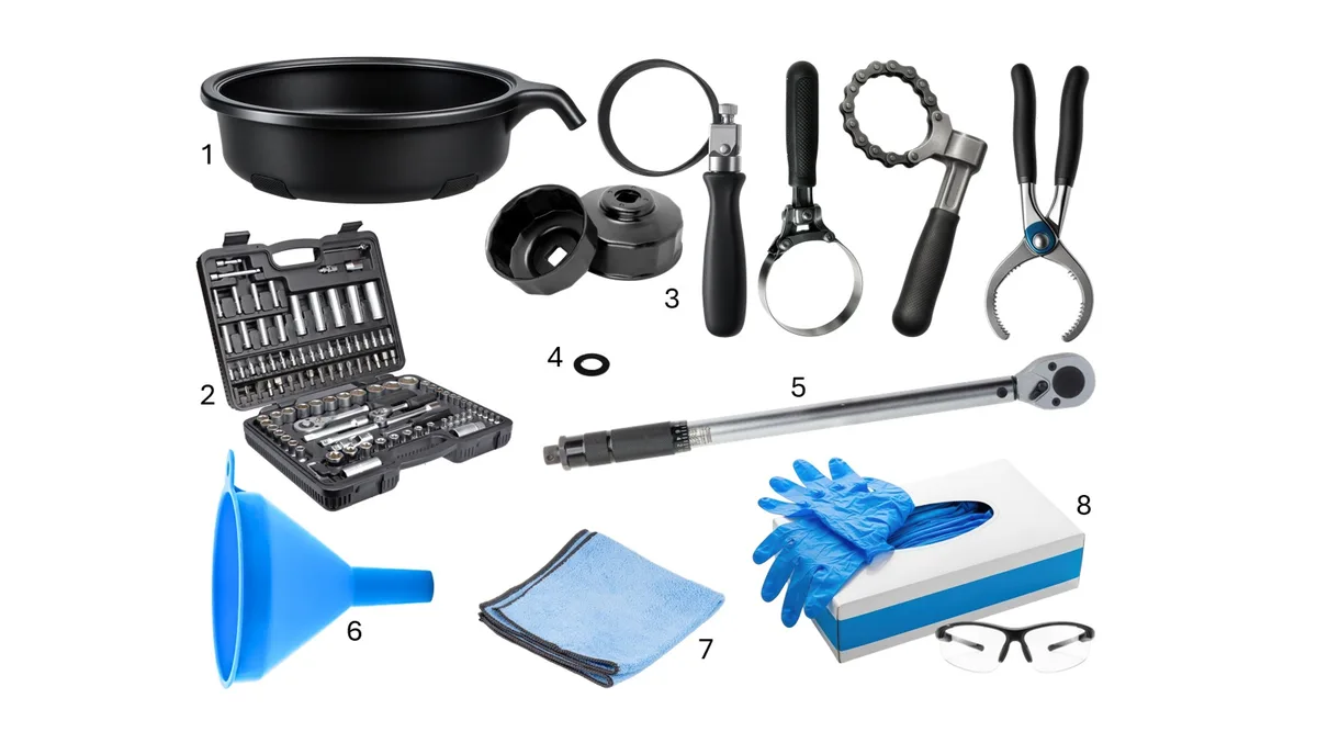 Toyota Venza oil change tools