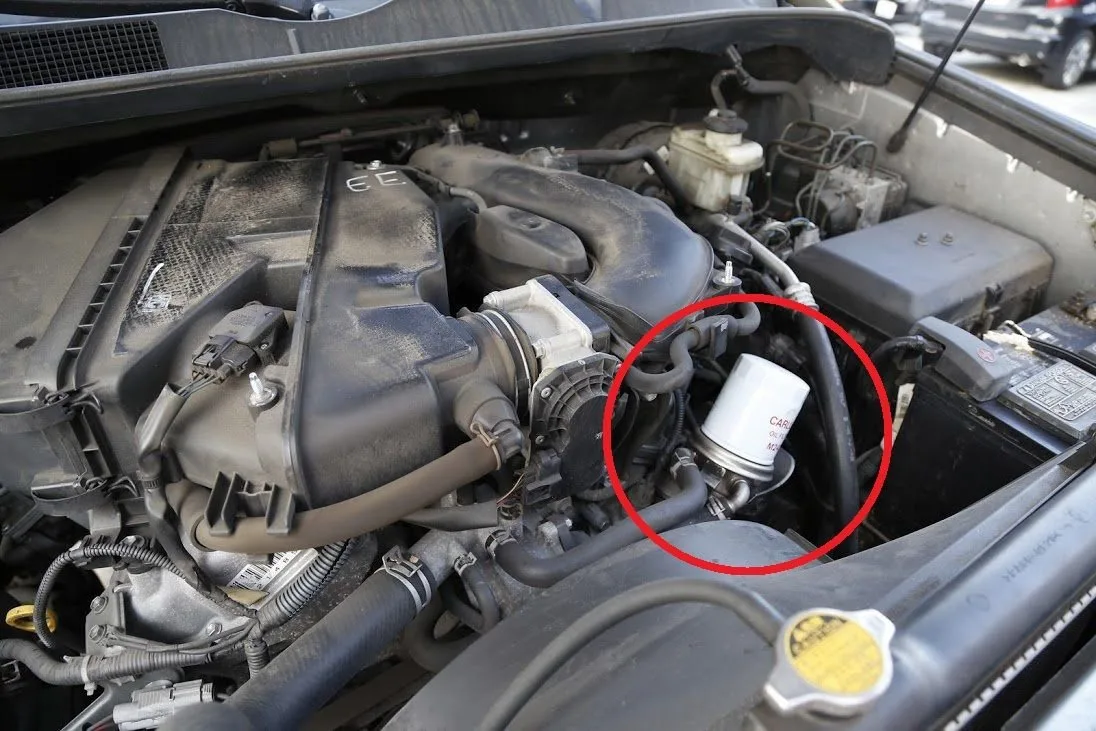 Tundra oil filter and drain plug