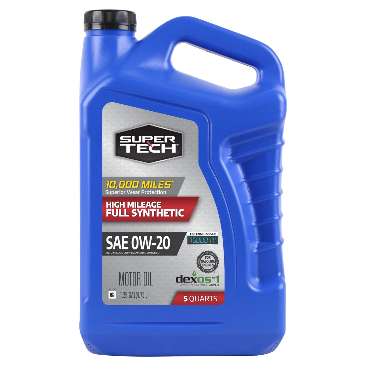 0W-20 full synthetic oil bottle