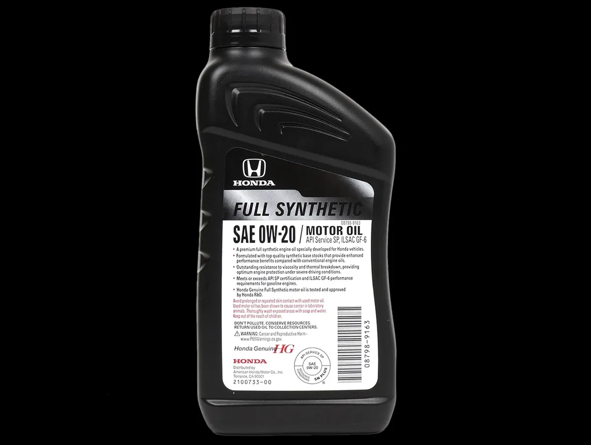 0W-20 full synthetic oil
