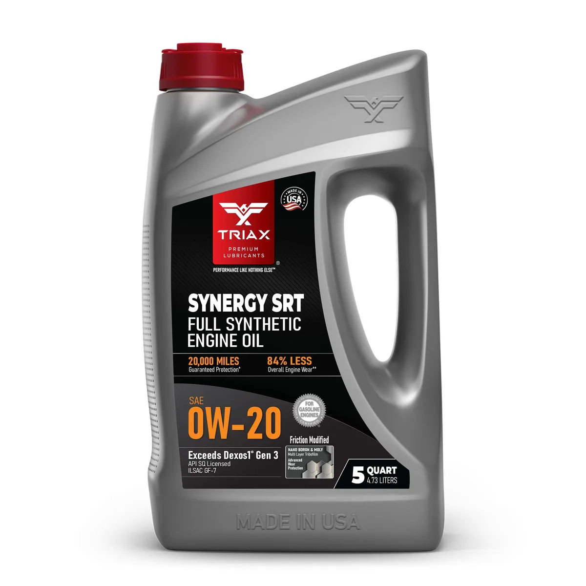 0W-20 synthetic oil bottle