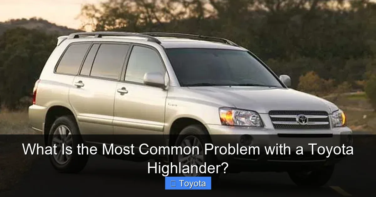 2003 Highlander problem severity
