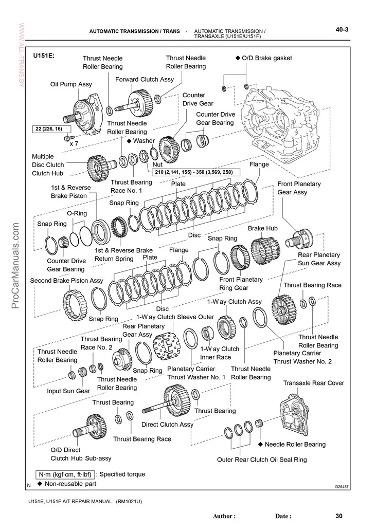 2005 Highlander transmission repair cost