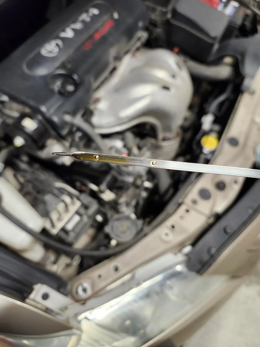 2007 Camry oil dipstick check