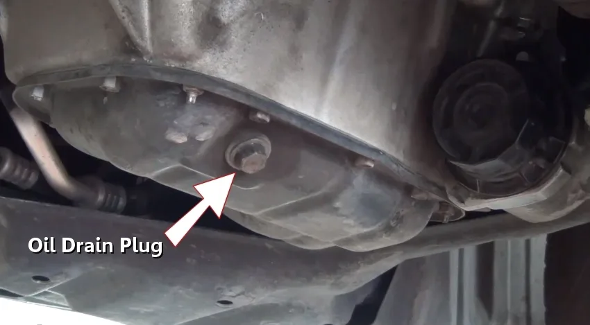 2024 Tundra oil change drain plug and filter location