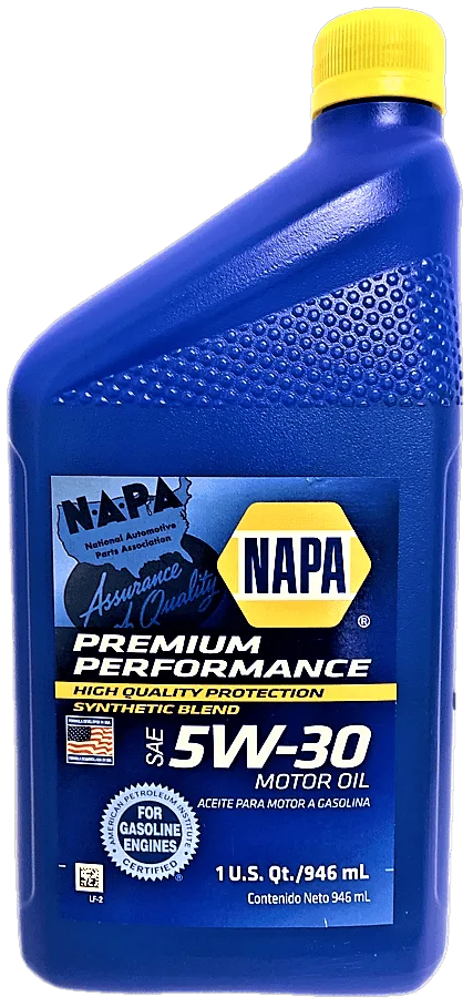5W-30 motor oil bottle