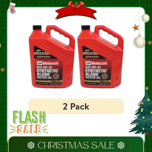 5W-30 oil jug and quart bottle