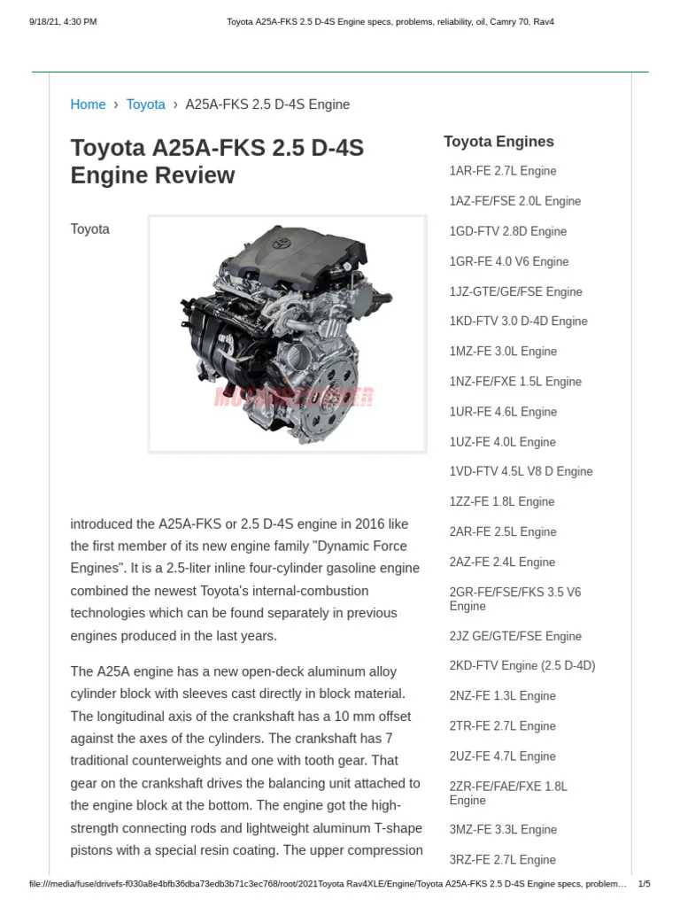 A25A-FKS engine