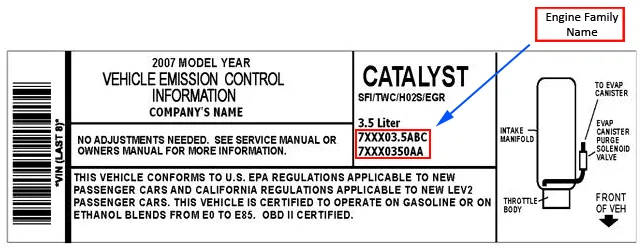 engine identification 2005 camry