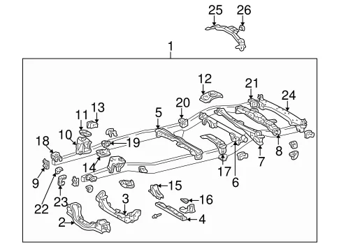 first-generation Toyota Sequoia frame design