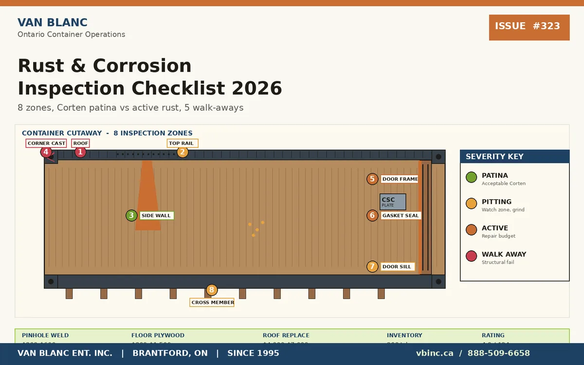 frame corrosion inspection zones