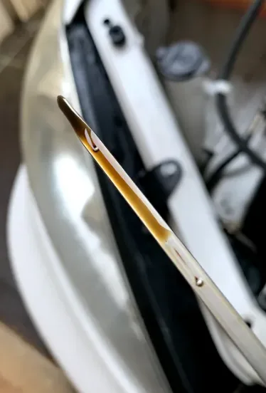 oil dipstick reading properly