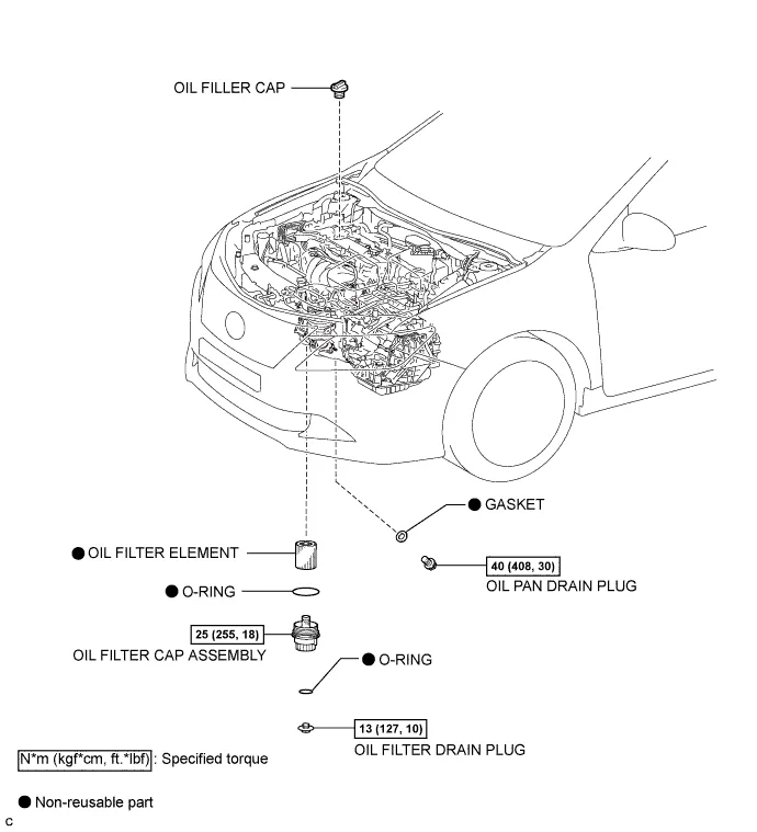 oil filter and drain plug location