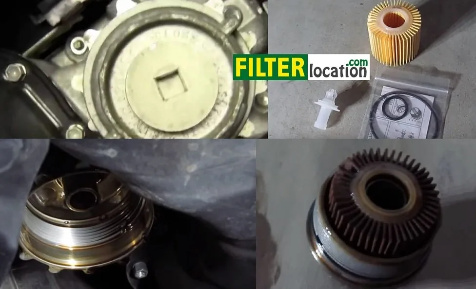oil filter and drain plug location