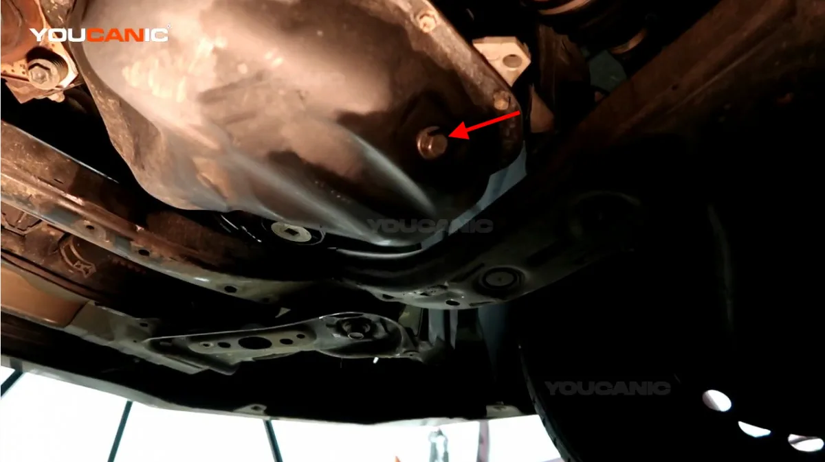 oil filter location 2010 Camry