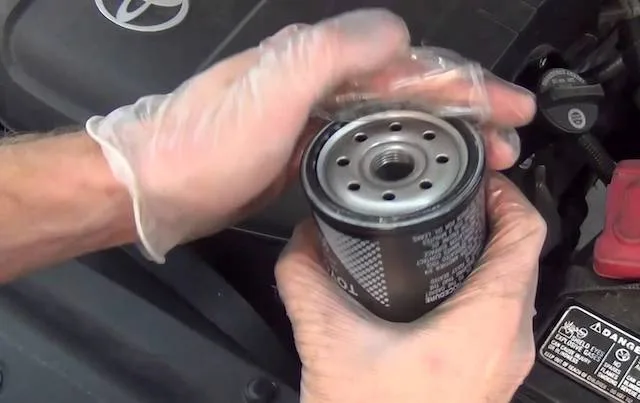 RAV4 oil change tools and supplies
