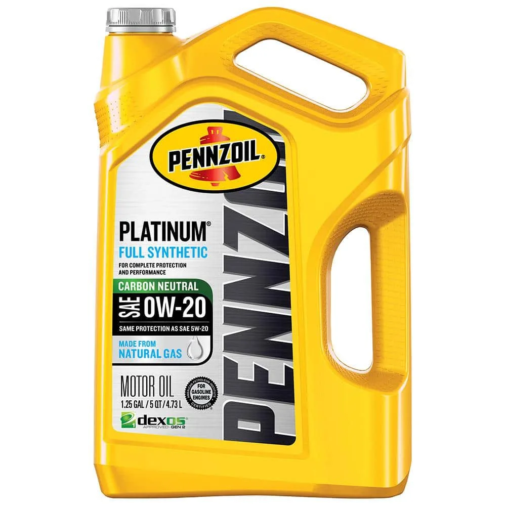SAE 0W-20 motor oil bottle