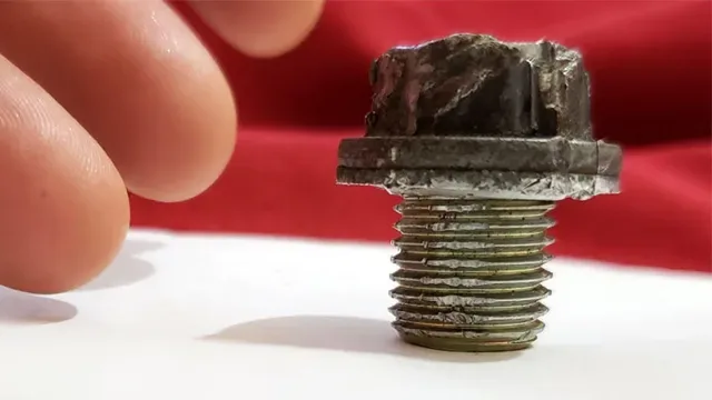 stripped drain plug Corolla
