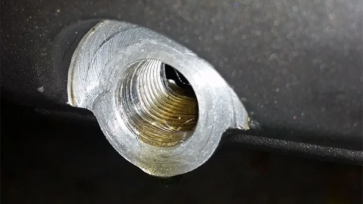 stripped oil drain plug