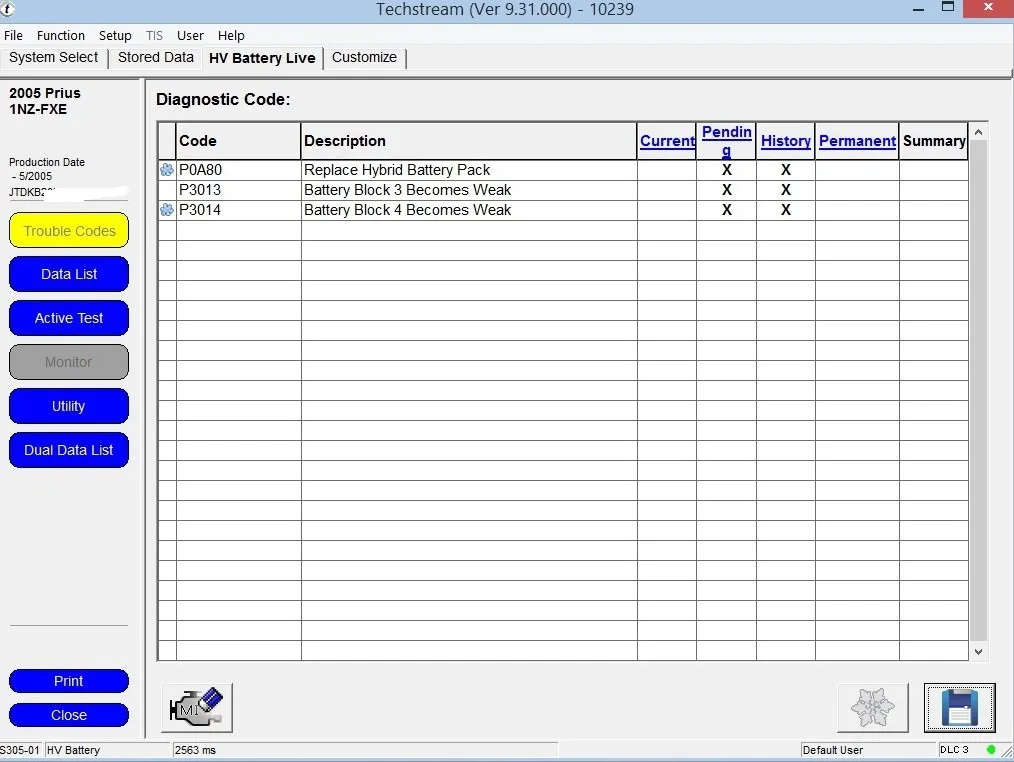 Techstream scan tool