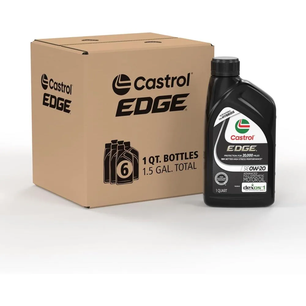 Toyota 0W-20 motor oil bottle and quart measurement