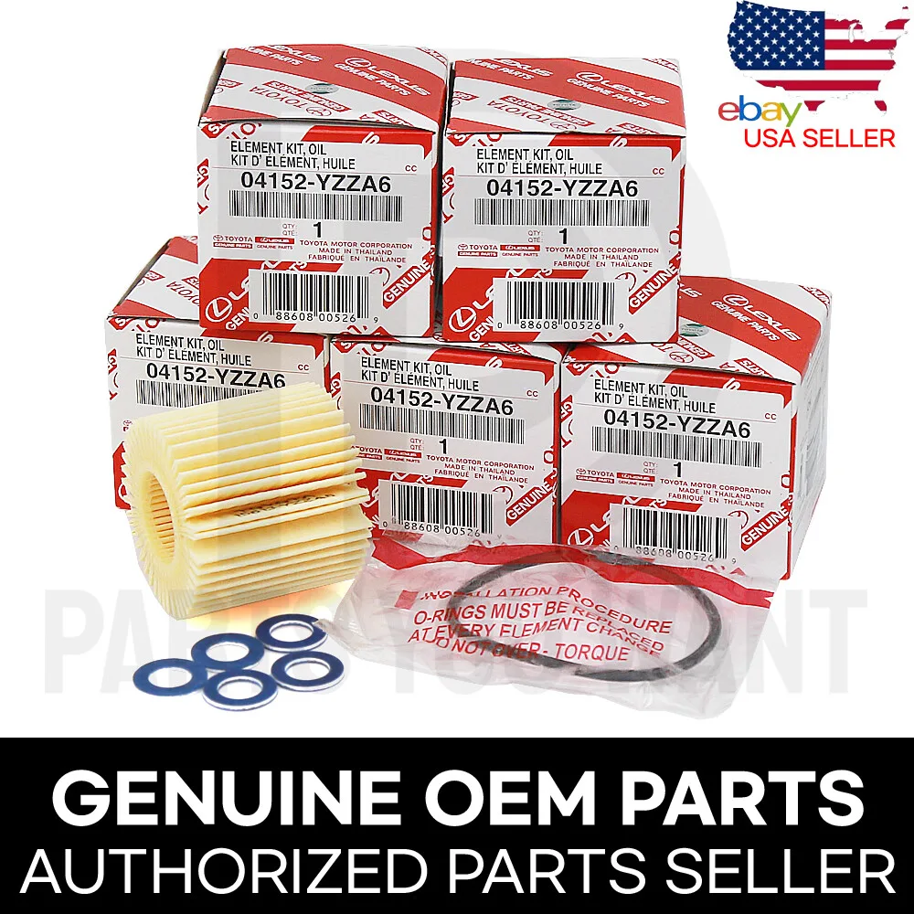Toyota 3UR-FE oil filter and drain plug