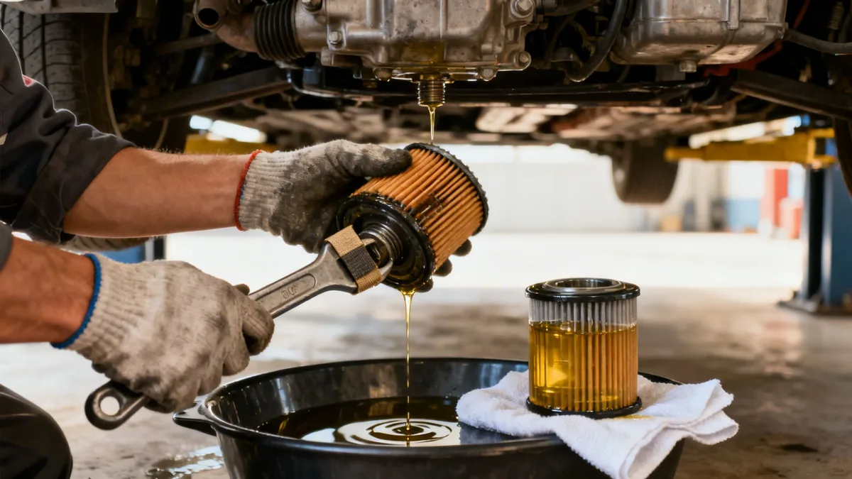 Toyota Sienna oil change tools and supplies