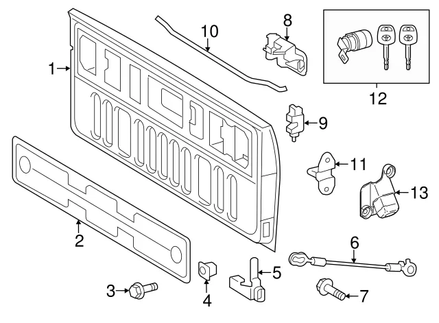 Toyota tailgate camera wiring harness