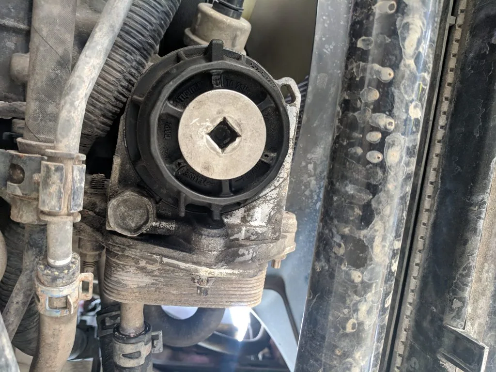 Toyota Tundra oil filter location