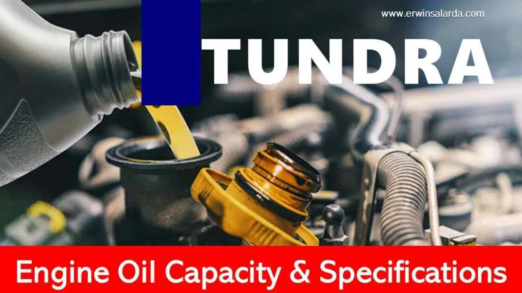 Tundra engine oil specification sticker